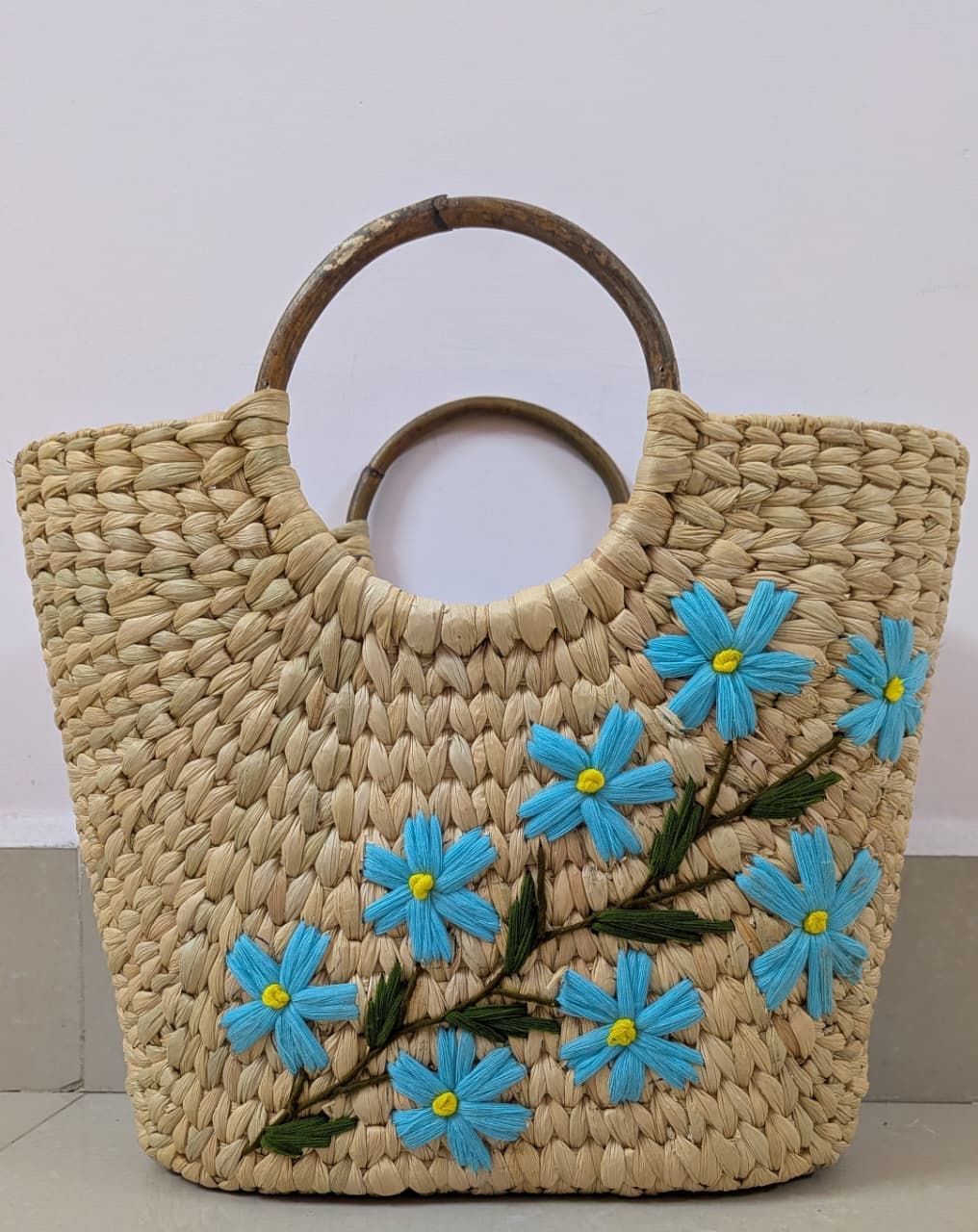 Azure Flora Resort Tote